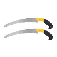 2x Gardenmaster 32.5cm Curved Pruning Saw Stems/Branches Garden w/ Soft Handle