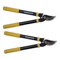 2x Gardenmaster Garden Bypass Branch Lopper Shears Mini With Soft Grip Handles