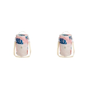 2x Good Vibes Barrel Outdoor Cooler Bag Blush Palm Camping Outdoors 34x20cm