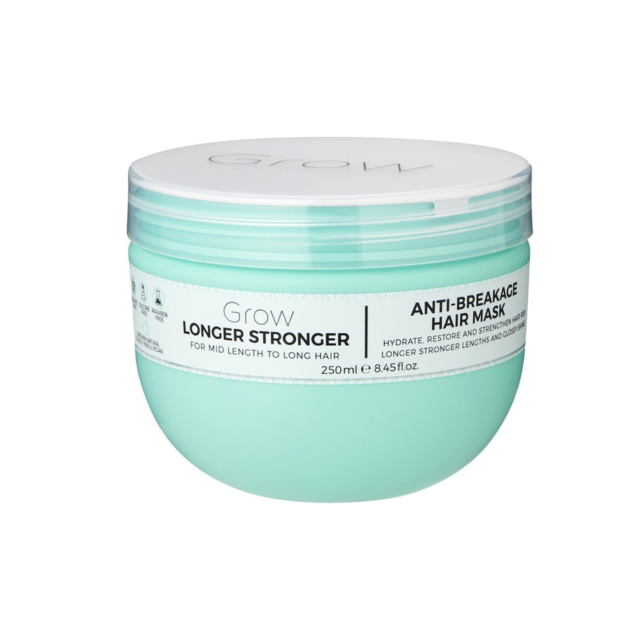 2x Grow Longer Stronger 250ml Anti-Breakage Hair Mask Care Mid to Long Strand