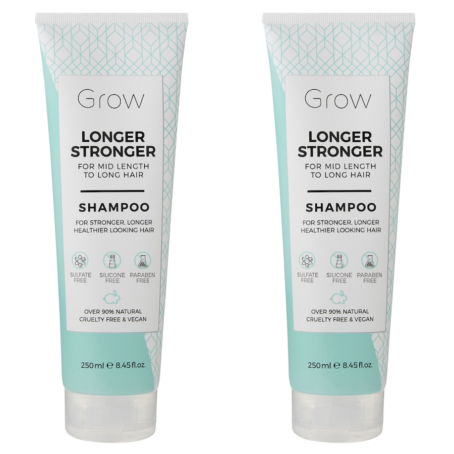 2x Grow Longer Stronger 250ml Shampoo Hair/Scalp Care Mid Length to Long Strand