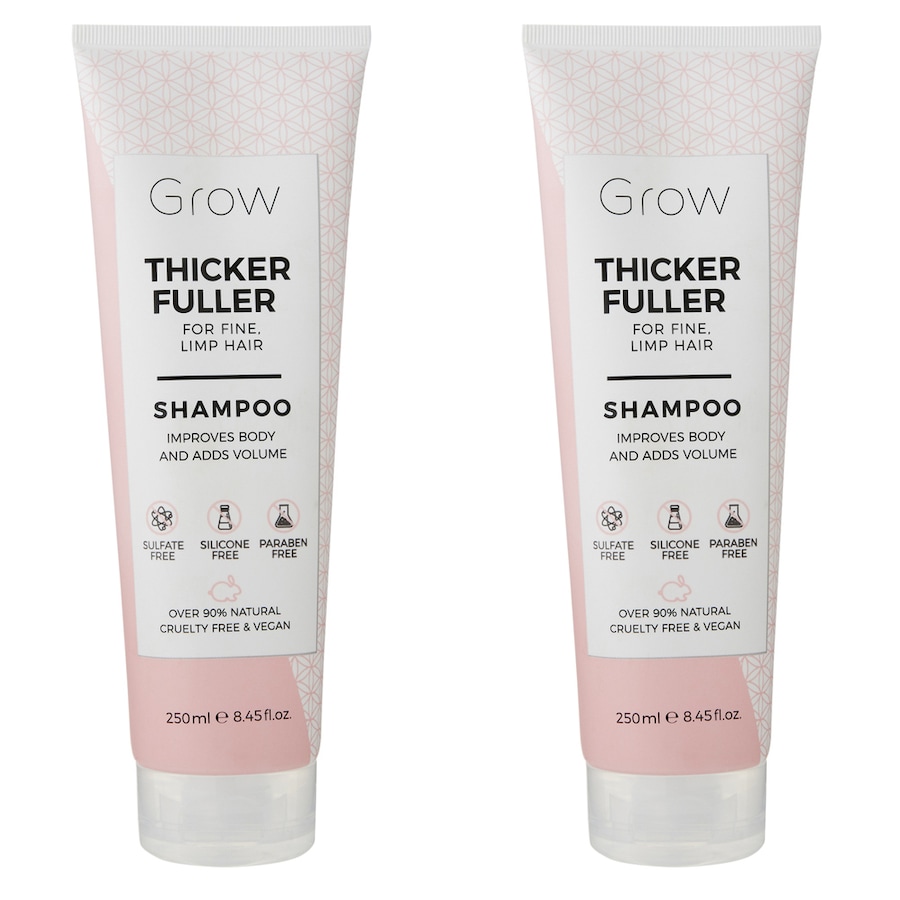 2x Grow Thicker Fuller 250ml Volume Shampoo Hair/Scalp Care For Fine/Limp Strand