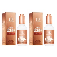 2x Haute Bronze 50ml Face/Body Sun Drops Self-Tanning/Tan Serum All Skin Tones