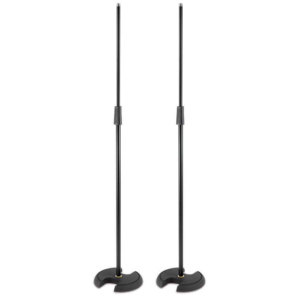 2x Hercules Quick Turn Adjustable Microphone Stand Mic Holder w/ Weighted H-Base