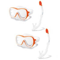 2x Intex Aqua Flow Sport Wave Rider Swim Snorkeling Snorkel/Goggles Kids 8y+ YL