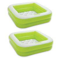 2x Intex Playbox 86x25cm Inflatable Kids Swimming Pool Water Bath Tub Assort 1y+