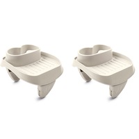2x Intex Tray Cup Holder Storage Container For PureSpa Inflatable Hot Tub Cream
