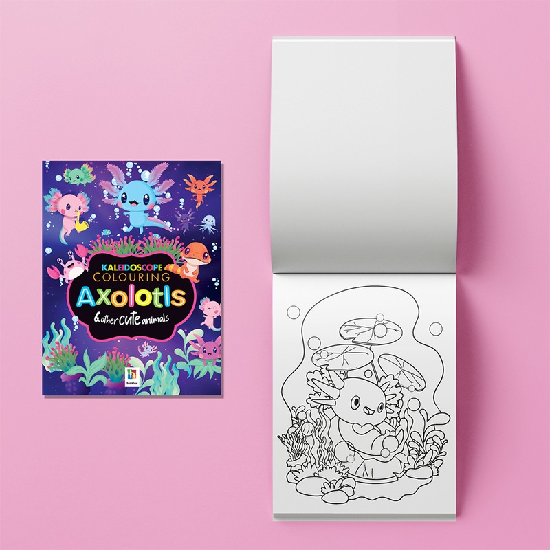 Buy 2x Kaleidoscope Colouring Kit Axolotls Colouring Activity Kit Kids