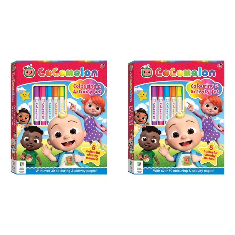 Buy 2x Kaleidoscope Colouring Kit CoComelon Colouring Activity Kit Art ...