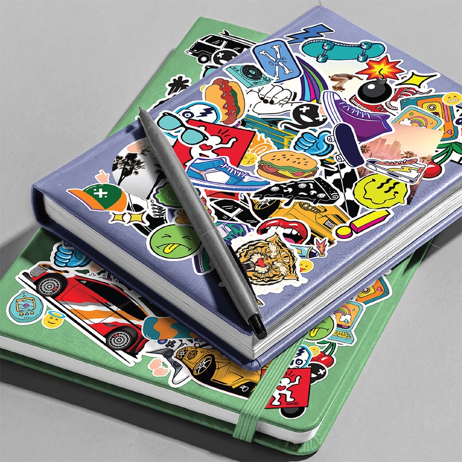 2x Kaleidoscope Sticker Bomb Street Style Kids Activity Book Art/Craft 8y+