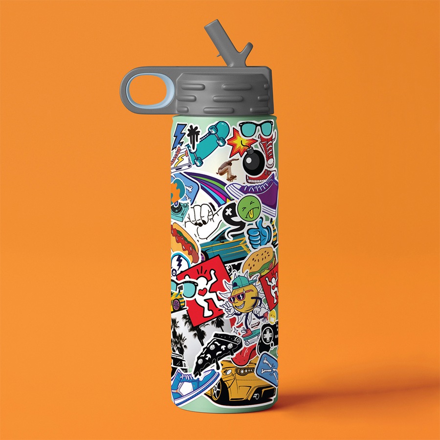 2x Kaleidoscope Sticker Bomb Street Style Kids Activity Book Art/Craft 8y+