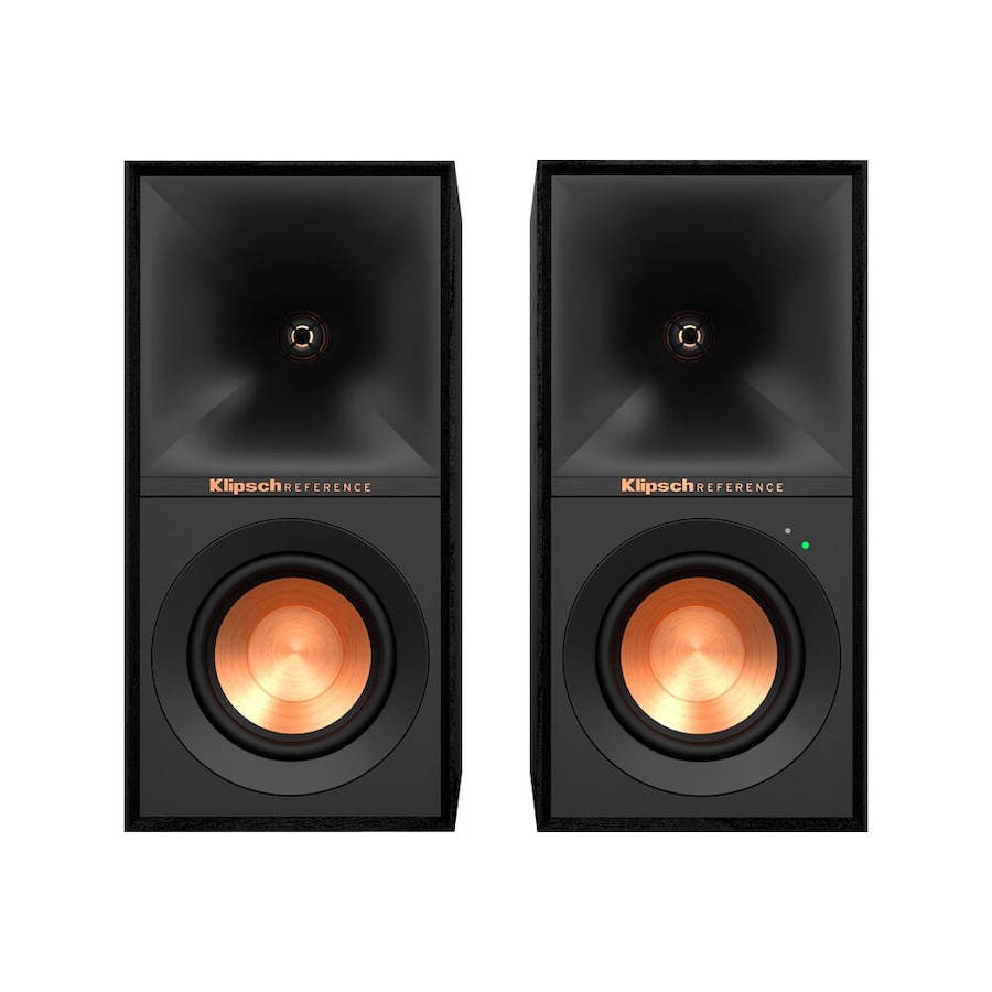 2x Klipsch R-40PM Powered Wireless Bluetooth Bookshelf 70W Speakers Black