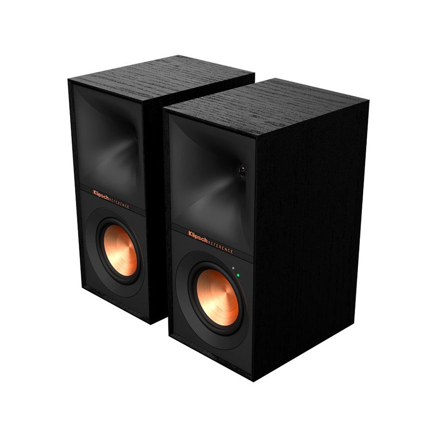 2x Klipsch R-40PM Powered Wireless Bluetooth Bookshelf 70W Speakers Black