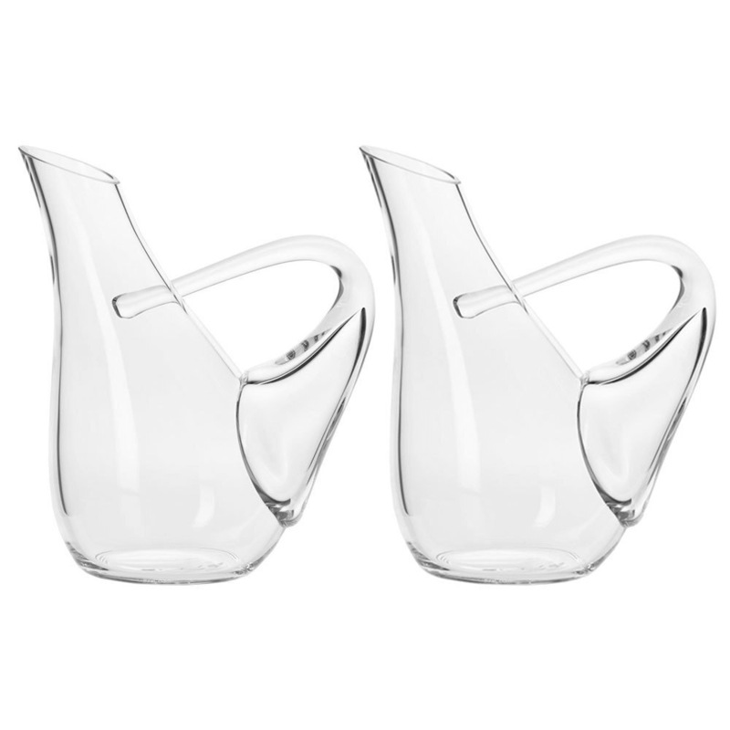 Buy 2x Krosno Connoisseur 1L Swan Liquor/Wine/Drinks Carafe/Decanter