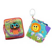 2x Lamaze Friends/Peek-a-Boo Forest Soft Activity Baby Book Squeak/Crinkle 0m+