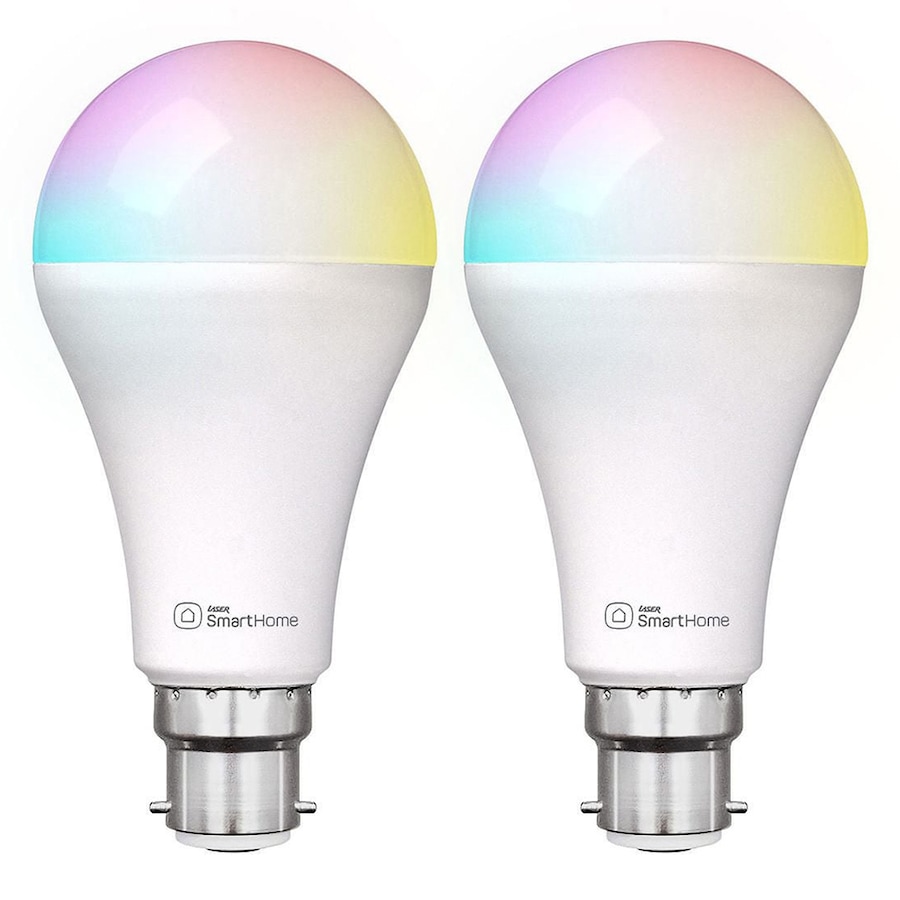 2x Laser 10W B22 Smart RGB LED Light Bulb Colour Adjustable WiFi App Control