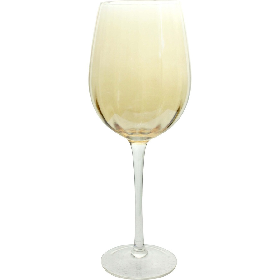 2x LVD Stemmed Buff Red Wine Glass 23cm Glassware Barware Goblet Cup Yellow