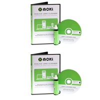 2x Moki DVD/CD/Laptop/Game Console Lens Head Cleaner Kit with Brush Disc/Fluid