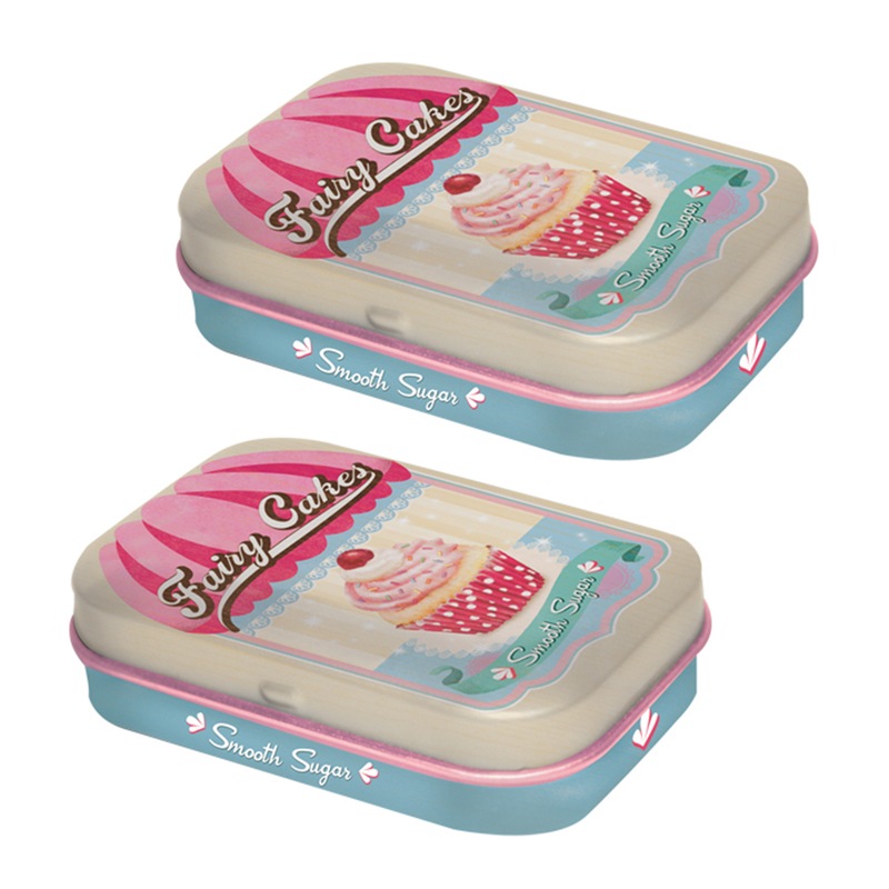 Buy 2x Nostalgic Art Mint Box 6cm Metal Tin Fairy Cake Fresh Breath