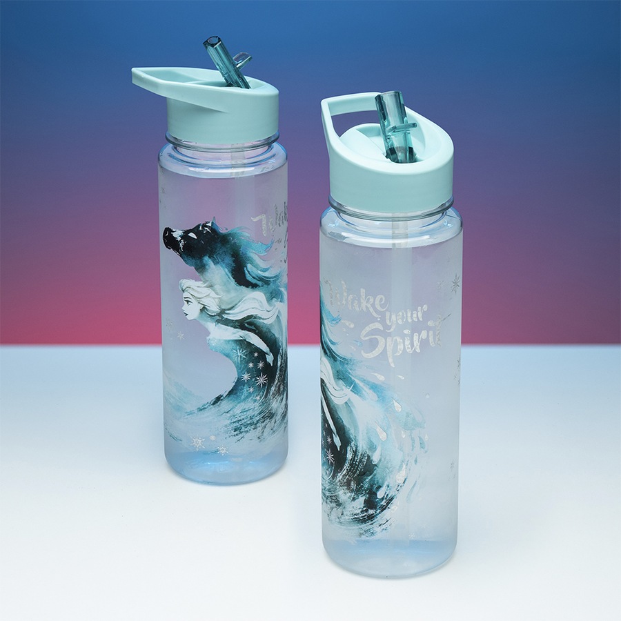 2x Paladone 650ml Frozen 2 Water Bottle Kids/Children Drinking Travel Tumbler