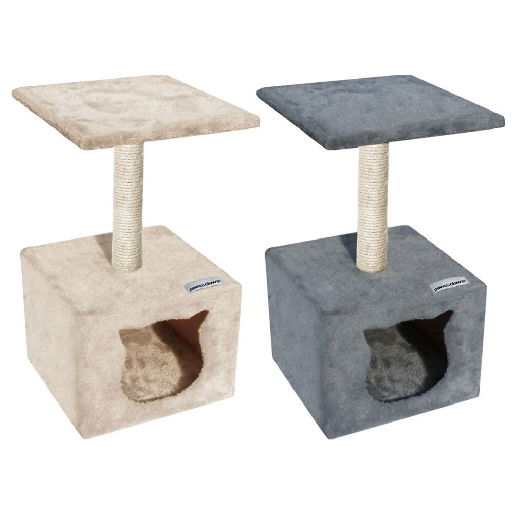 2x Paws & Claws 58cm Catsby Cats Sisal Scratching Platform Hideaway/Tower Asst.