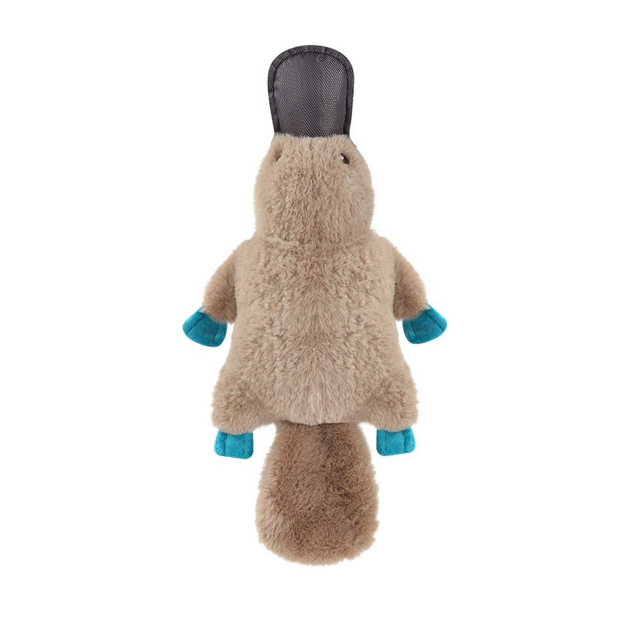 2x Paws & Claws Outback Buddies Platypus Interactive Pet/Dog Toy w/ Squeaker