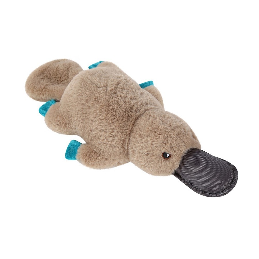 2x Paws & Claws Outback Buddies Platypus Interactive Pet/Dog Toy w/ Squeaker