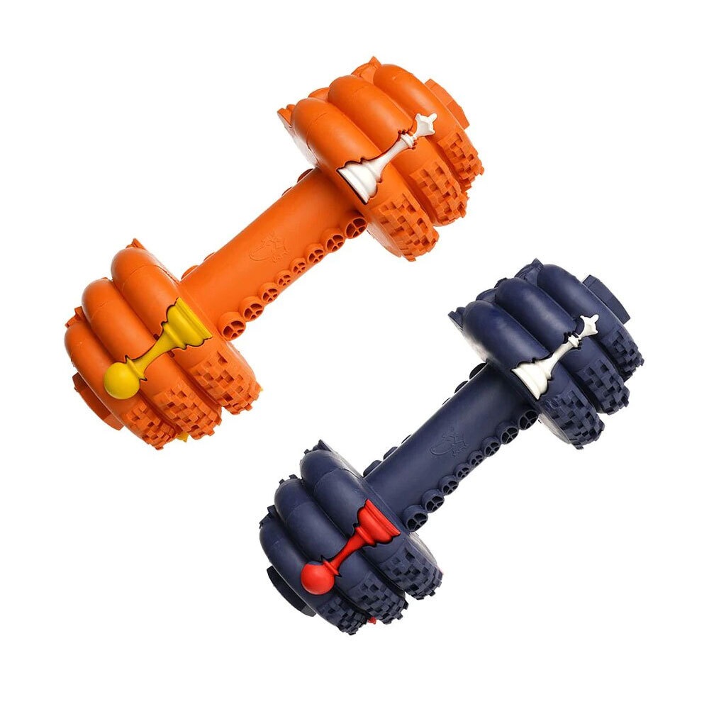2x Petopia Ultra Tough 11cm Rubber Dumb Dumbbell Dog Toy Treat/Reward Small Asst Australia