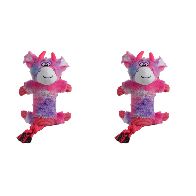 Buy 2x Pro Pet 30cm Squeaky Soft Plush Monkey Dog Toy Interactive