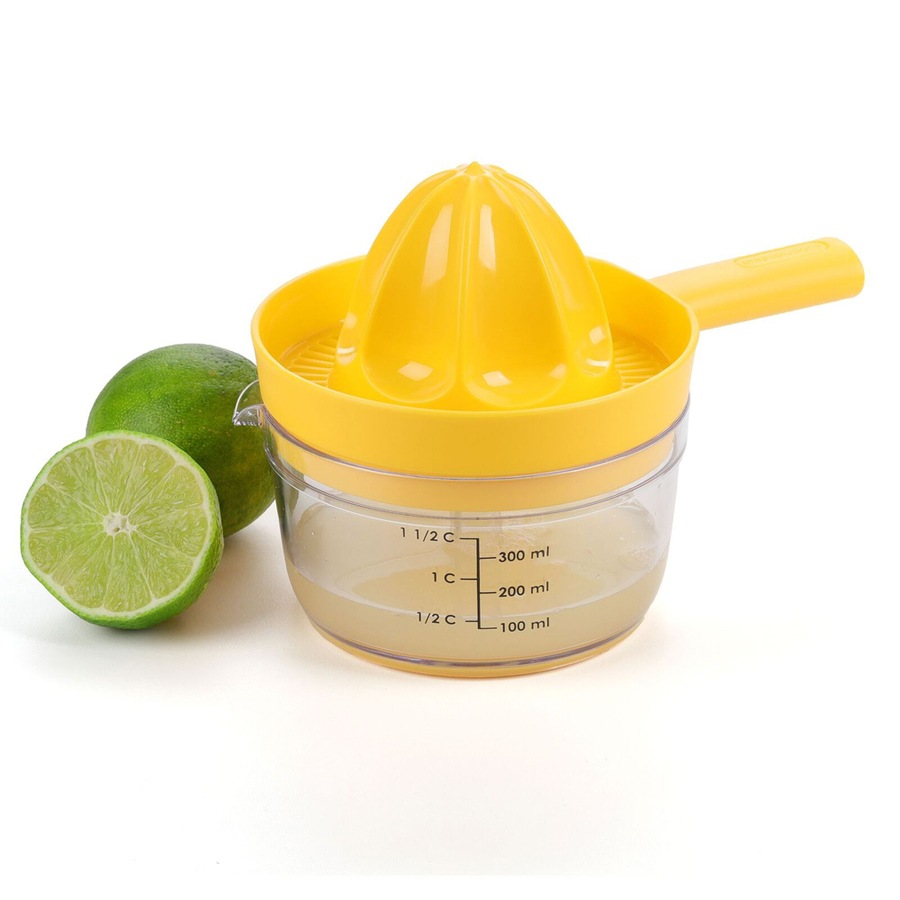 2x Progressive Countertop Twist & Juice 300ml Manual Juicer Lemon Extractor YLW