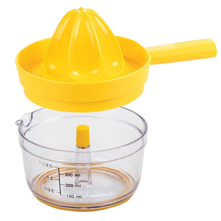 2x Progressive Countertop Twist & Juice 300ml Manual Juicer Lemon Extractor YLW