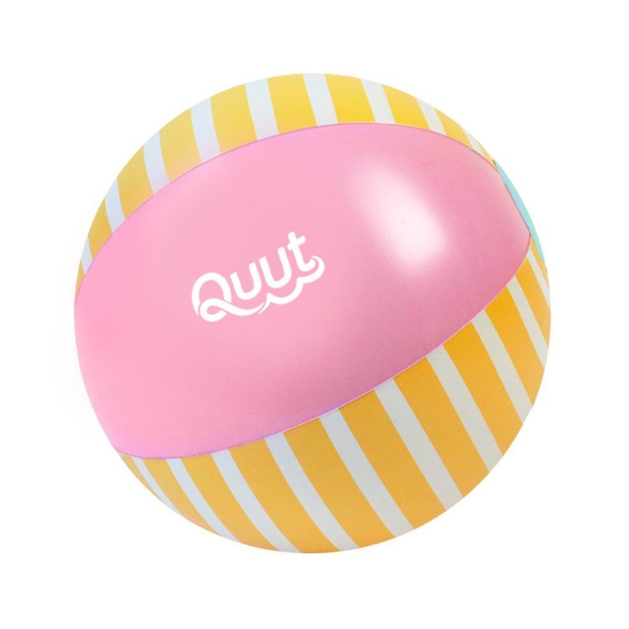 2x Quut Inflatable Beach Ball 30cm Round Banana Pink Kids/Children Play Toy 1y+