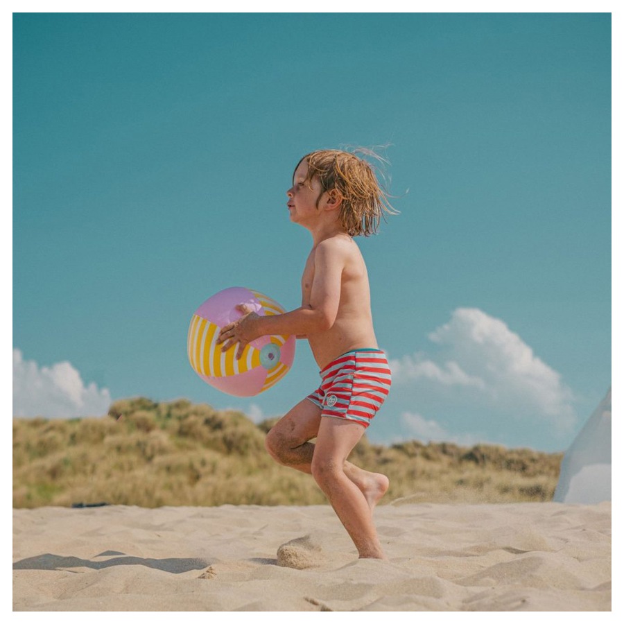 2x Quut Inflatable Beach Ball 30cm Round Banana Pink Kids/Children Play Toy 1y+