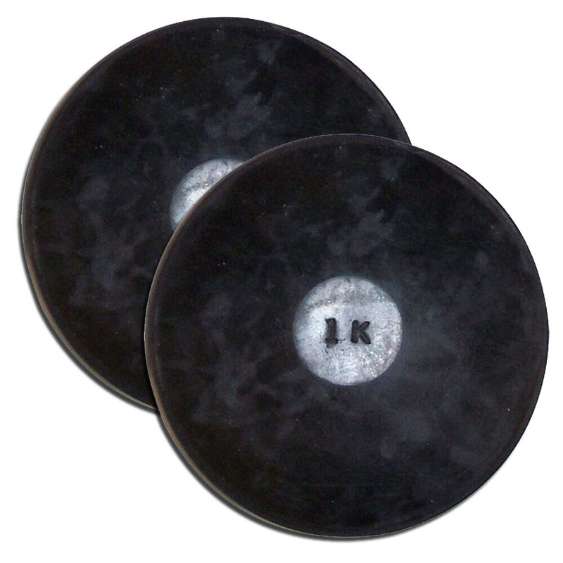 Shot Put & Discus Starter Kit - 6lb/8lb/12lb Cast Iron Shot Put & Rubber Discus, For Track & Field Training, School Athletics
