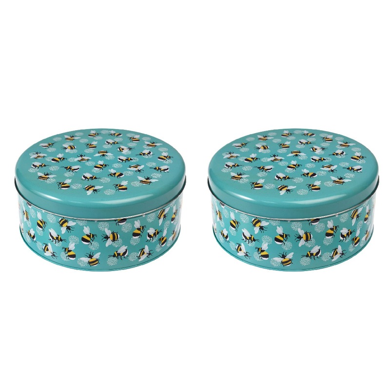Buy 2x Rex London Cake Tin Kitchen/Pantry Food Storage Can Round 24cm