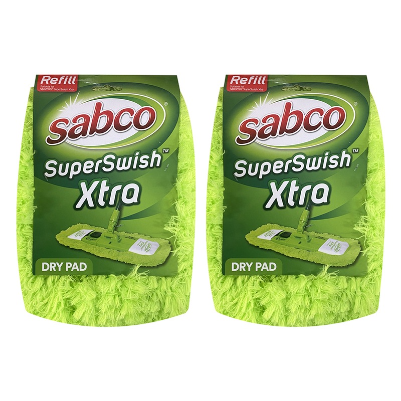 Buy 2x Sabco Dry Pad Refill For SuperSwish Xtra Complete Home Cleaning