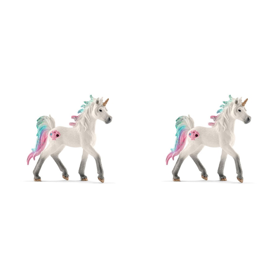 2x Schleich Kids/Childrens Toy Play Replica Figurine Sea unicorn, foal 3y+