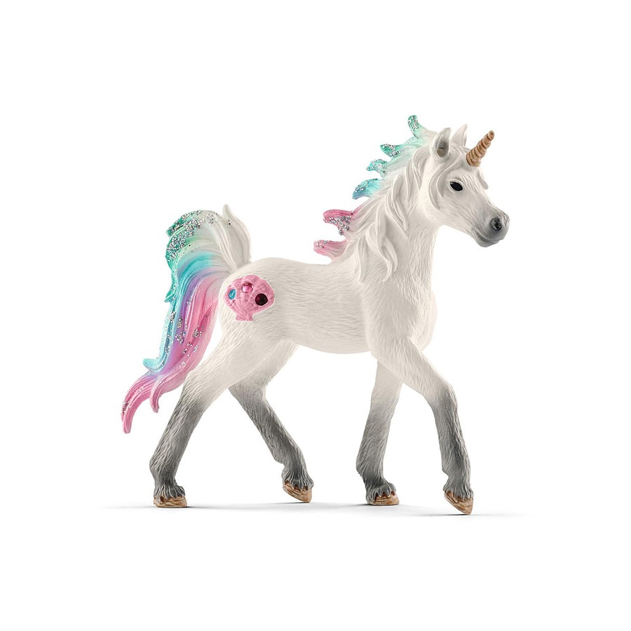 2x Schleich Kids/Childrens Toy Play Replica Figurine Sea unicorn, foal 3y+