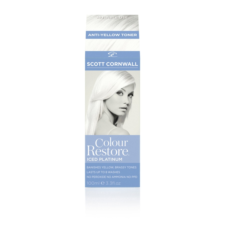 2x Scott Cornwall Colour Restore Iced Platinum Hair Care Anti-Yellow Treatment