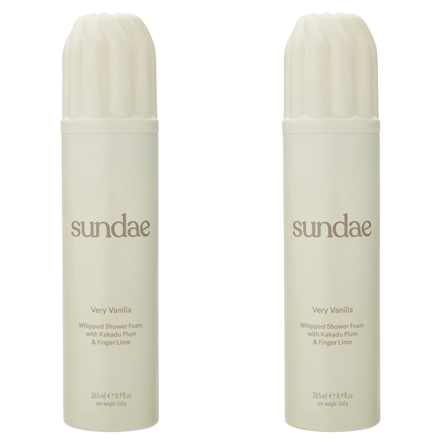 2x Sundae 265ml Whipped Shower Bathroom Very Vanilla Scent Body Wash Skin Care