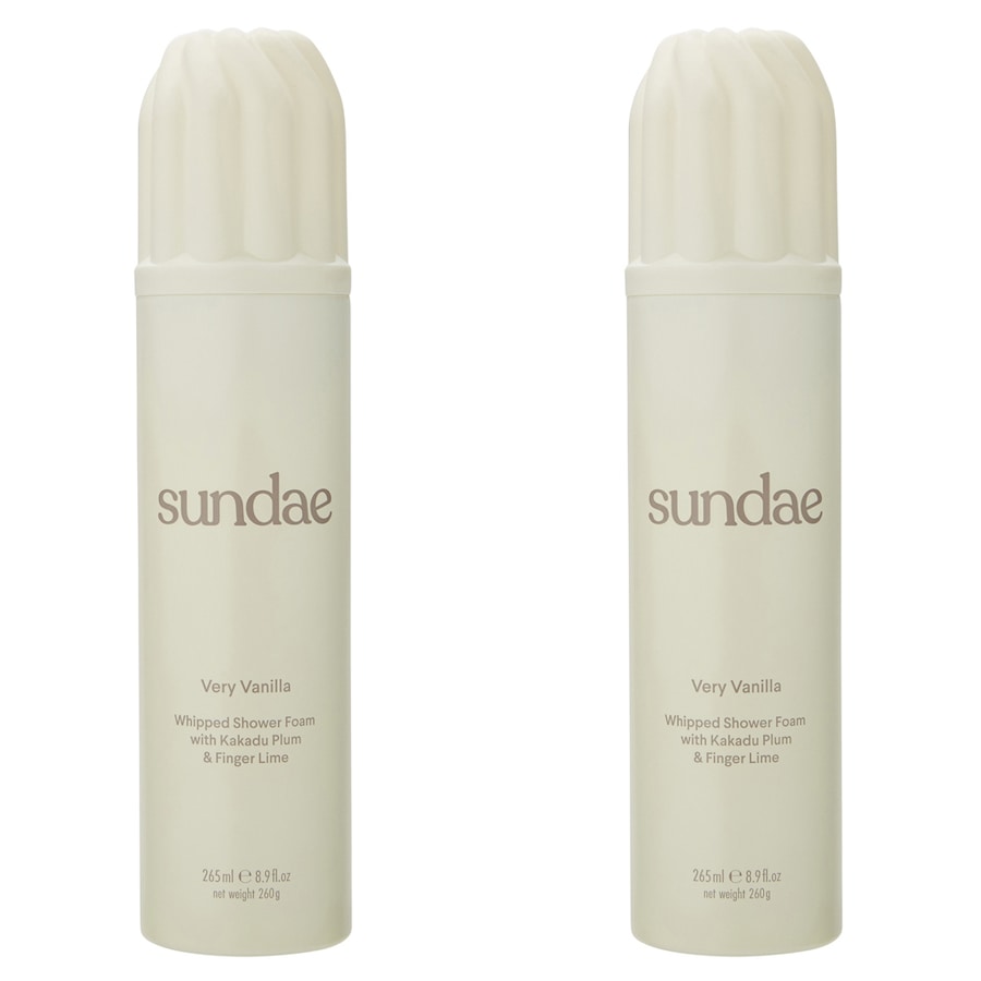 2x Sundae 265ml Whipped Shower Bathroom Very Vanilla Scent Body Wash Skin Care