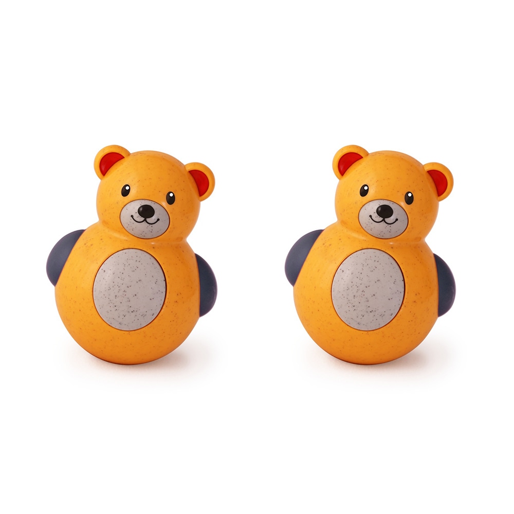 Buy 2x Tolo Toys Bio Plastic 11.5cm Roly Poly Bear Baby/Toddler Sensory ...