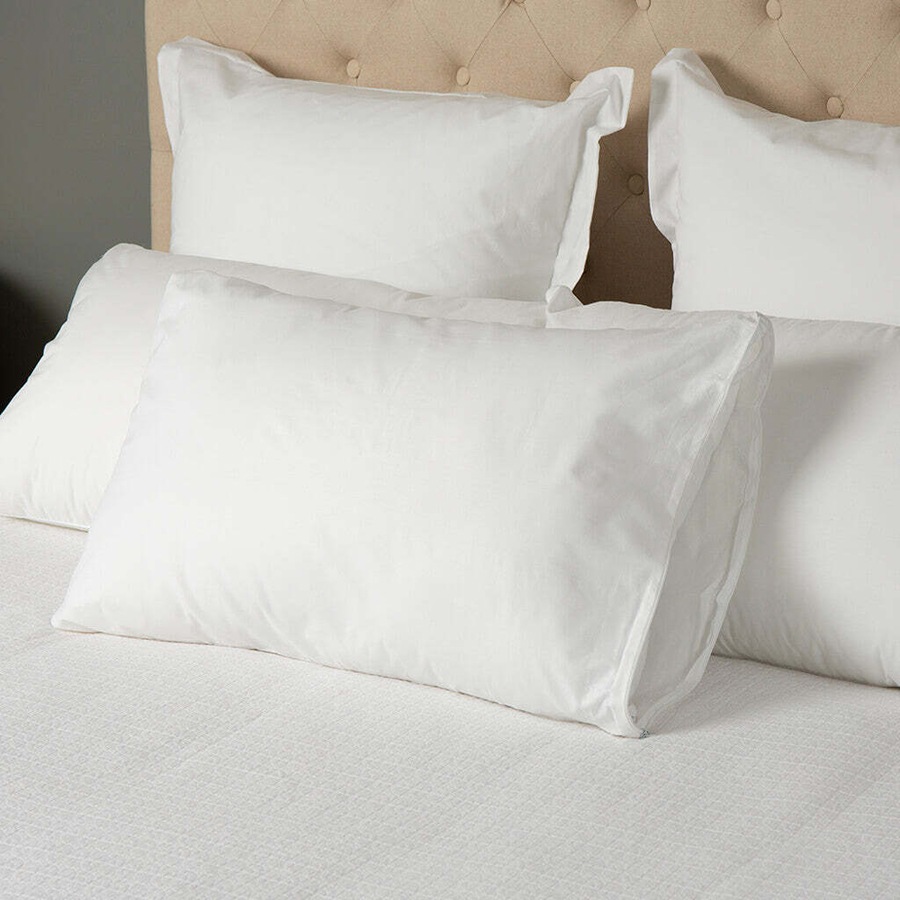 2x Tontine Classic Comfort Lightly Scented Linen Fresh Pillow Protector White