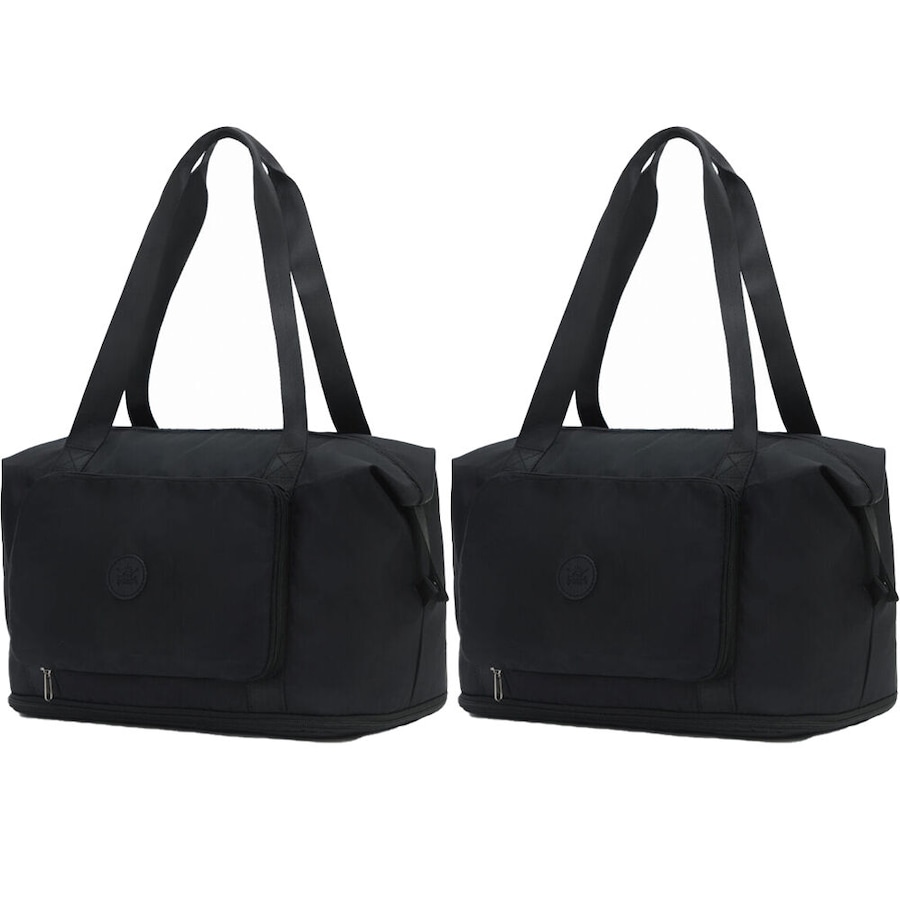 2x Tosca Lightweight Foldable & Expandable Flight Cabin Travel Tote Bag Black