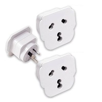 2x Sansai Travel Power Adapter Outlet India/South Africa Sockets to AU/NZ Plug