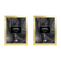 2x Unigift Noosa 30x40cm MDF/Glass Picture/Photo Frame Wall Hanging Display Gold