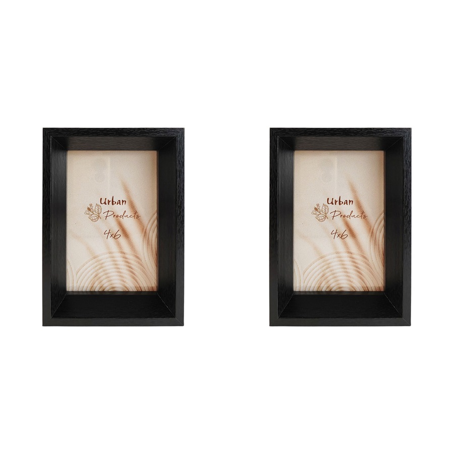 2x Urban Kolby Wooden 4x6" Photo Frame Picture Display Wall/Tabletop Home Decor