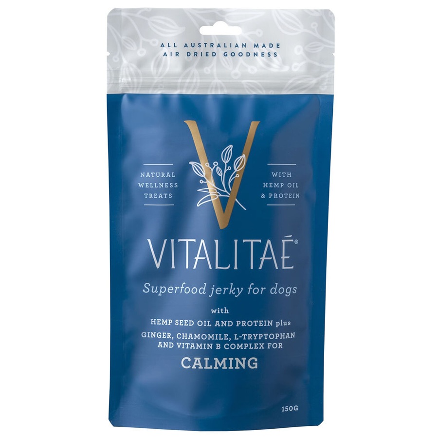2x Vitalitae 150g Natural Wellness Treat Jerky Calming Hemp Oil/Protein Pet/Dog