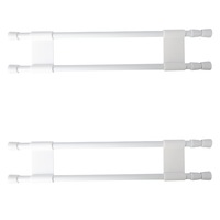 2x Wildtrak 71cm Double RV Adjustable Fridge Bar Outdoor Camping Accessory White