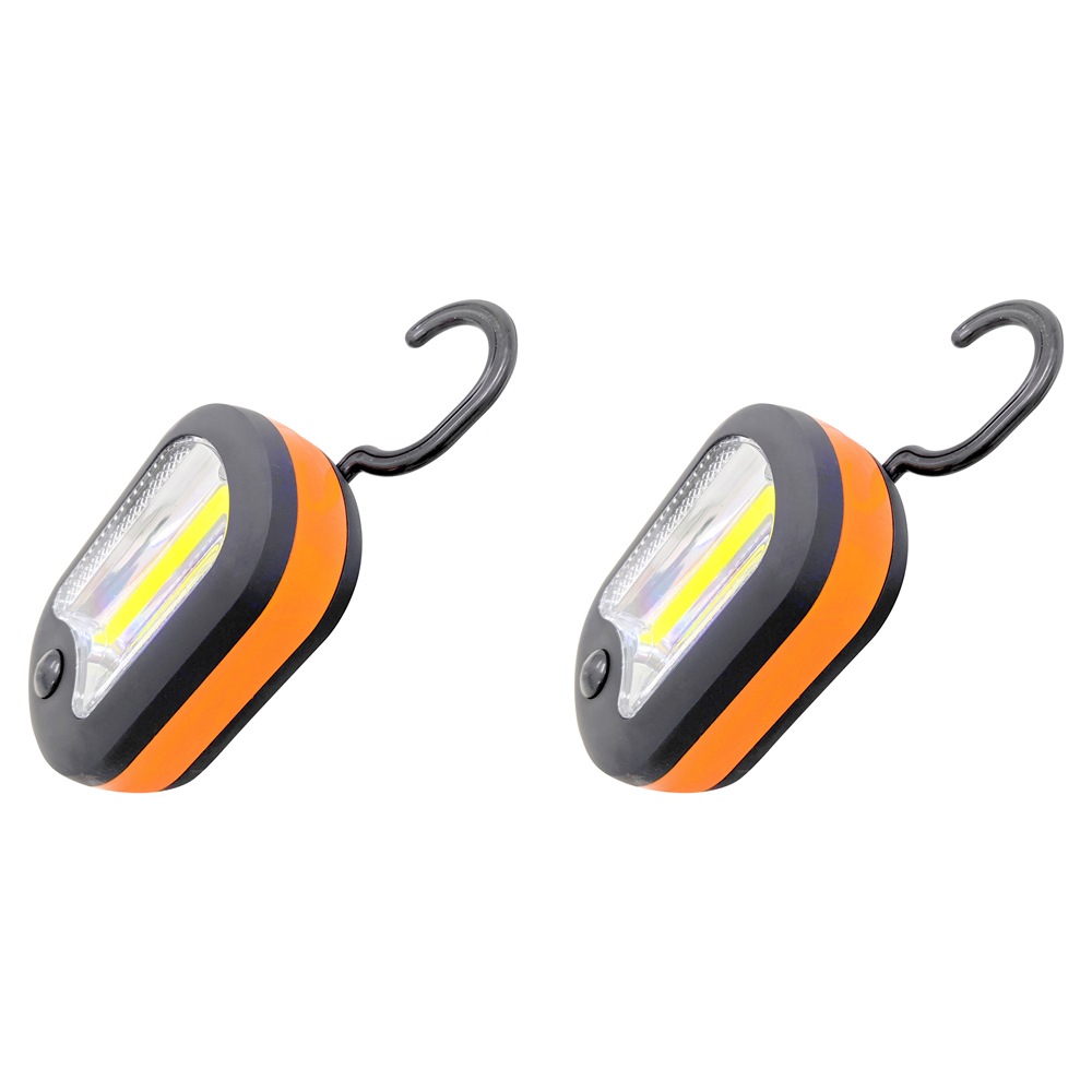 2x Wildtrak Camping 97cm Oval Magnetic Work Light Outdoor Hiking Black/Orange Australia